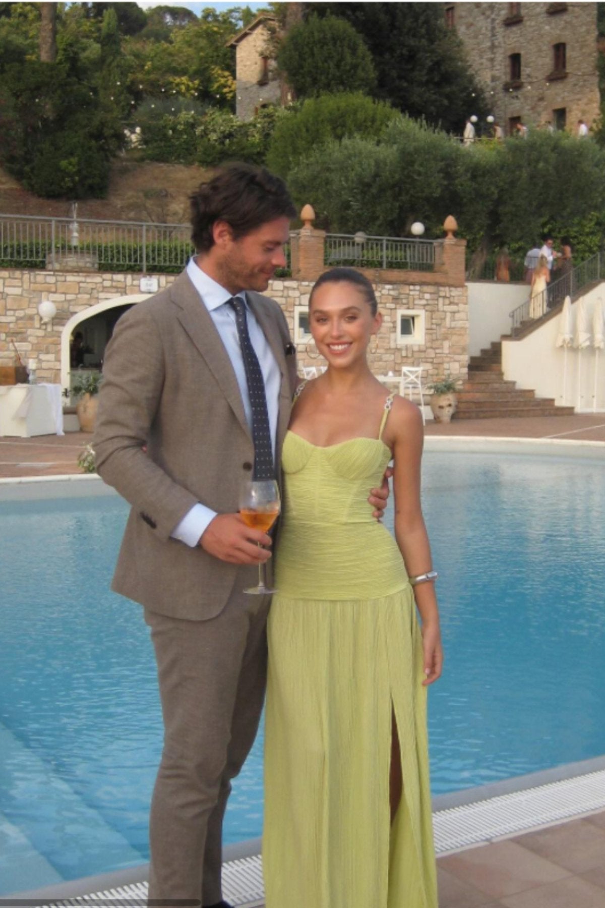 Double Time Pleat Dress | Pistachio - Saudade