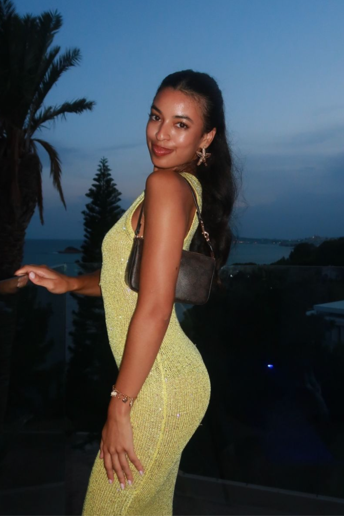 Natalia Dress | Chartreuse Sequin