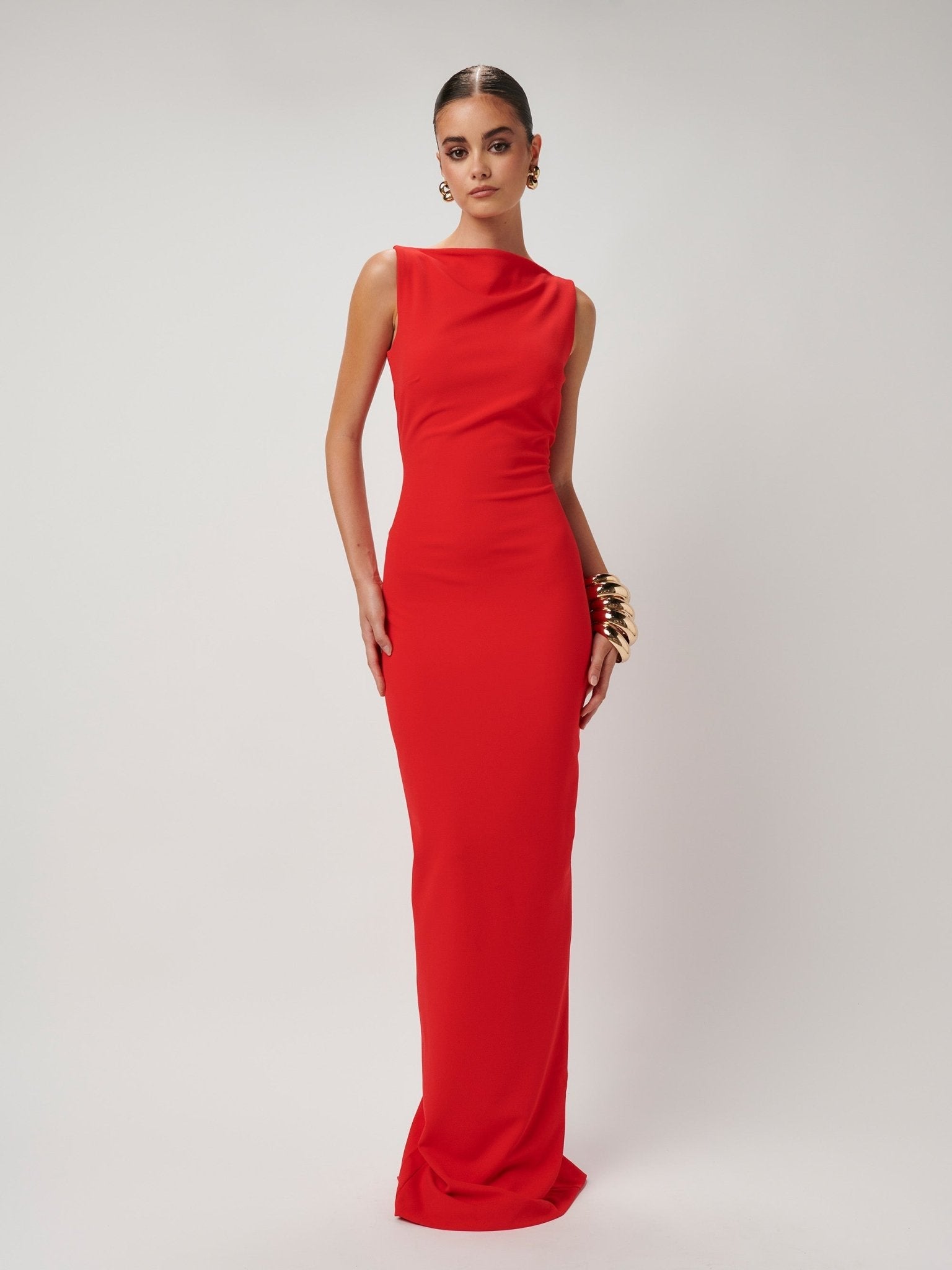 Verona Gown | Cherry Red